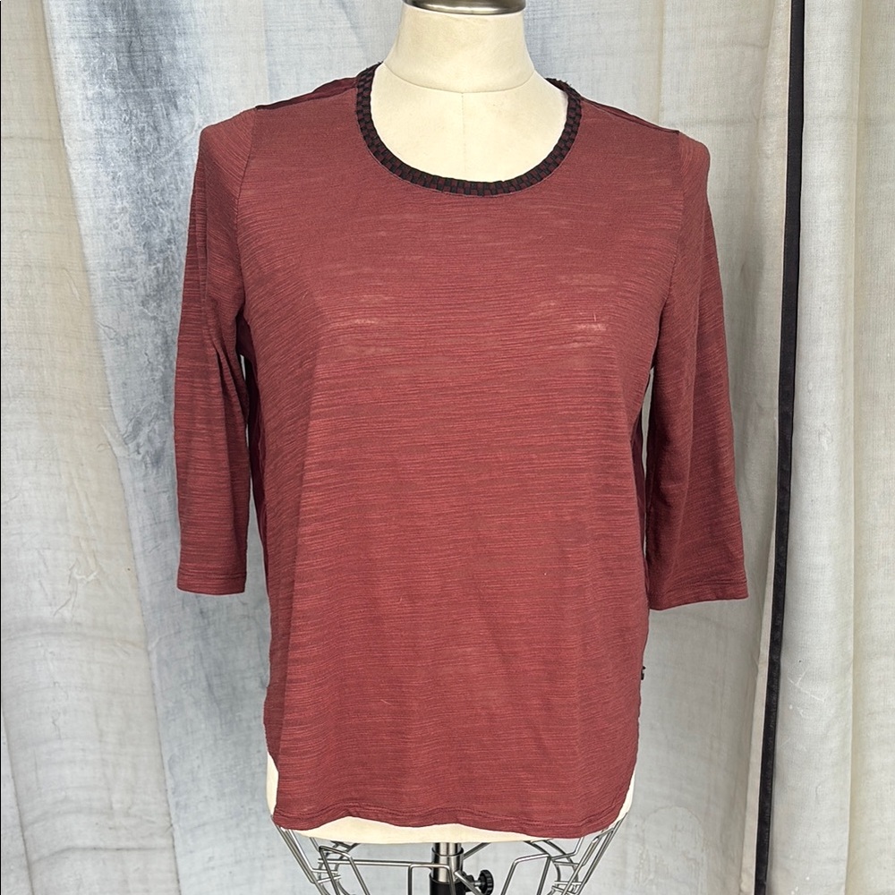 Scotch & Soda Multicolored Fitted 3/4 Sleeve Tee